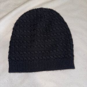 Black Knit Beanie Size S